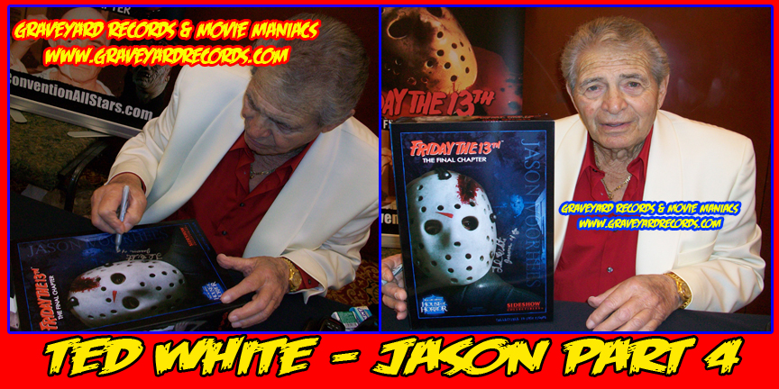 12" Autographed -- Friday the 13th pt 4 - Ted White