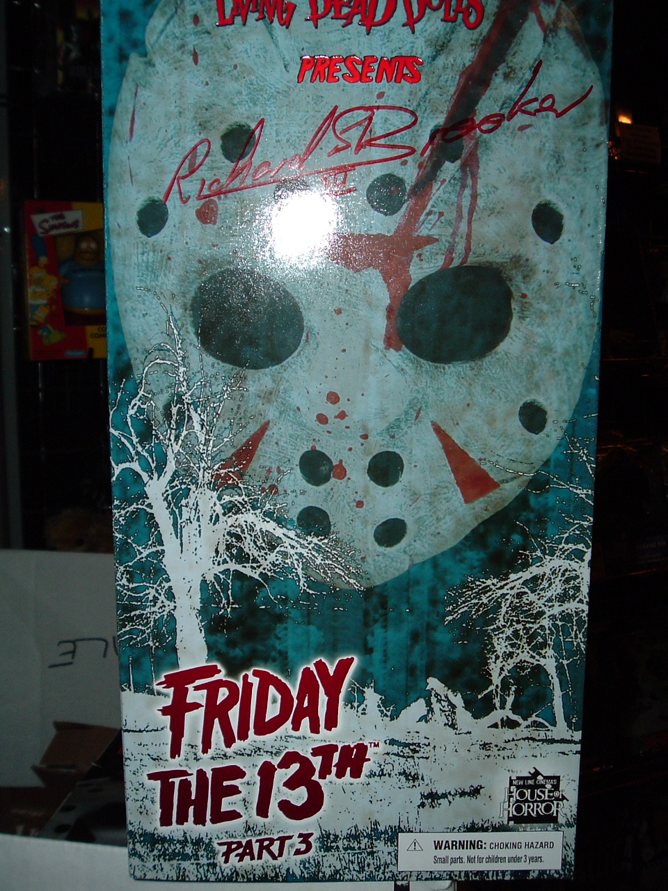 Autographed -- LDD Presents :Jason Part 3 Living Dead Doll