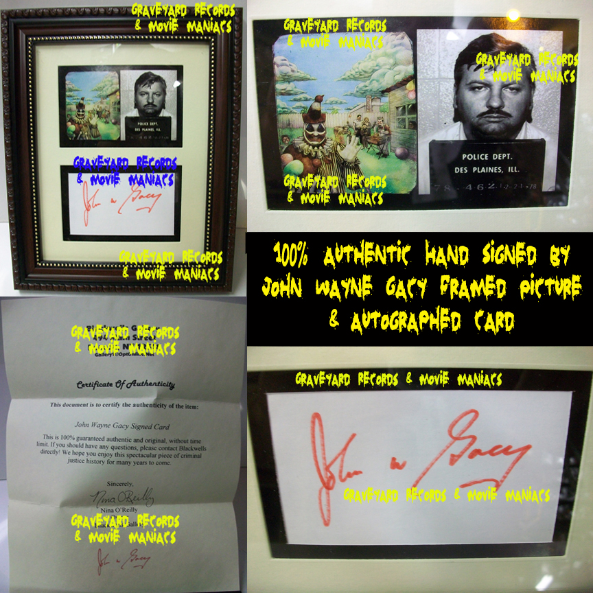 John Wayne Gacy - Autographed Card Display