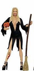 Jenna Jameson Black Witch Halloween Figure